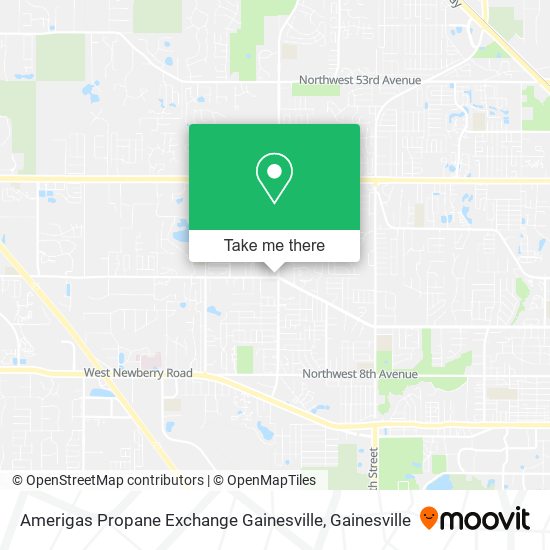 Amerigas Propane Exchange Gainesville map