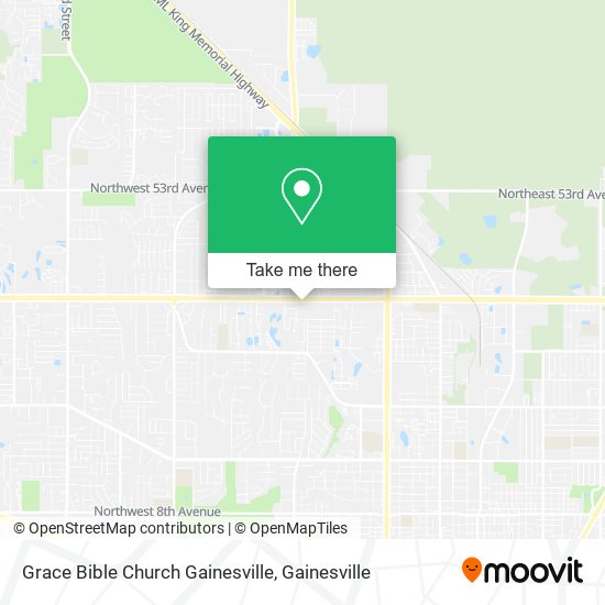 Grace Bible Church Gainesville map