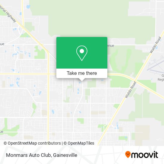 Monmars Auto Club map