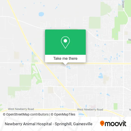 Mapa de Newberry Animal Hospital - Springhill