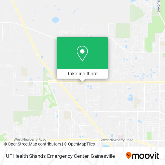 UF Health Shands Emergency Center map