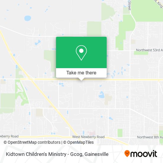 Mapa de Kidtown Children's Ministry - Gcog