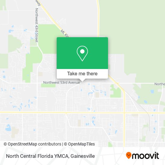 North Central Florida YMCA map