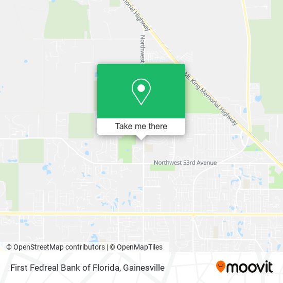 First Fedreal Bank of Florida map