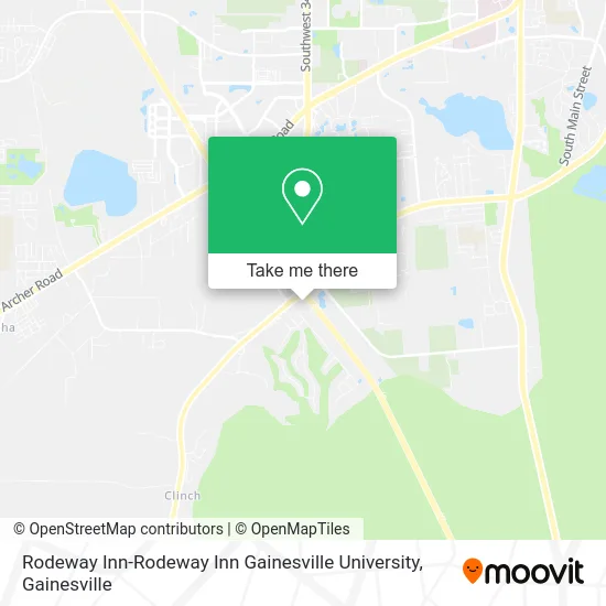 Rodeway Inn-Rodeway Inn Gainesville University map