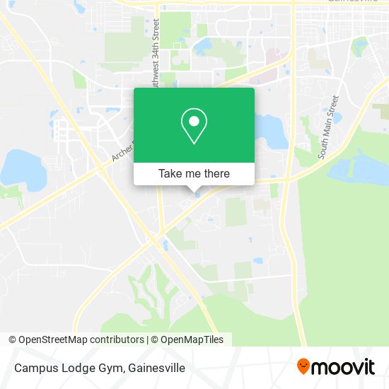 Mapa de Campus Lodge Gym