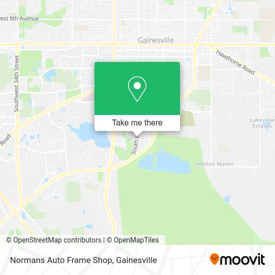 Normans Auto Frame Shop map