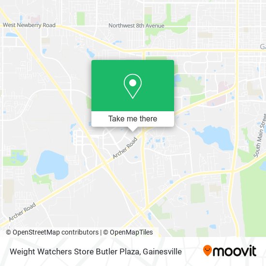 Mapa de Weight Watchers Store Butler Plaza