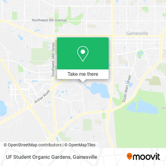 UF Student Organic Gardens map