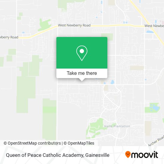 Queen of Peace Catholic Academy map
