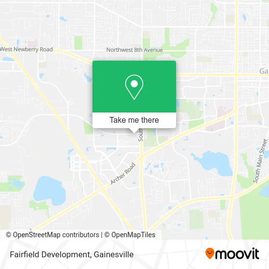 Fairfield Development map