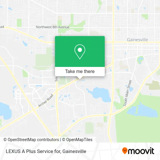 LEXUS A Plus Service for map