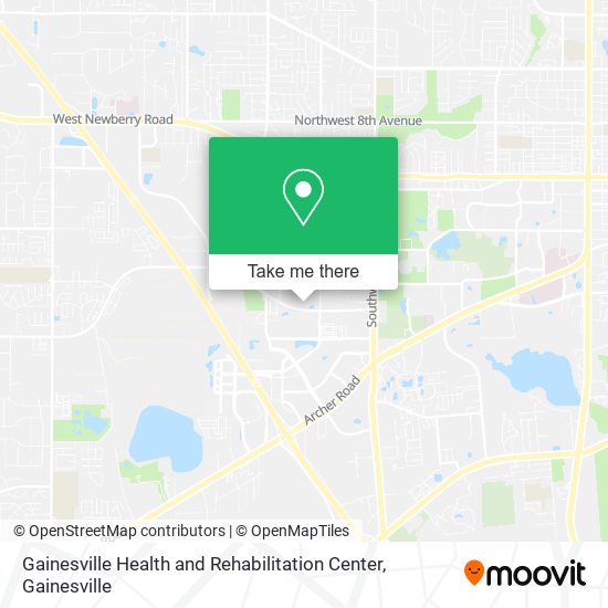 Gainesville Health and Rehabilitation Center map