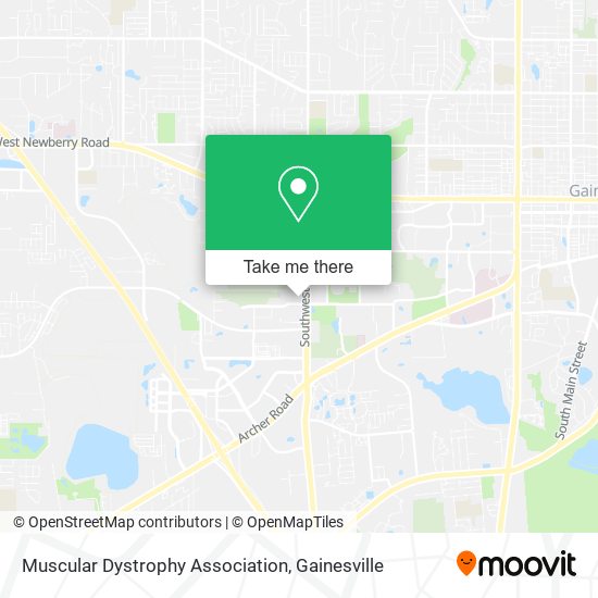 Muscular Dystrophy Association map