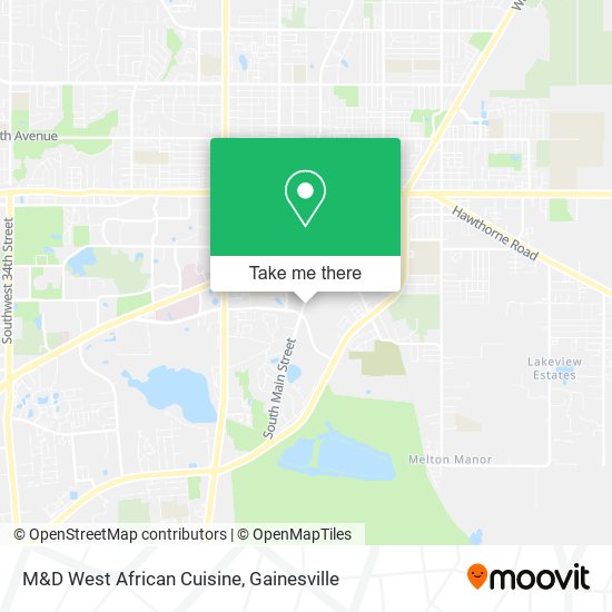 Mapa de M&D West African Cuisine