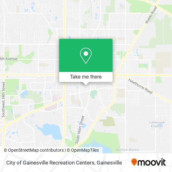 Mapa de City of Gainesville Recreation Centers