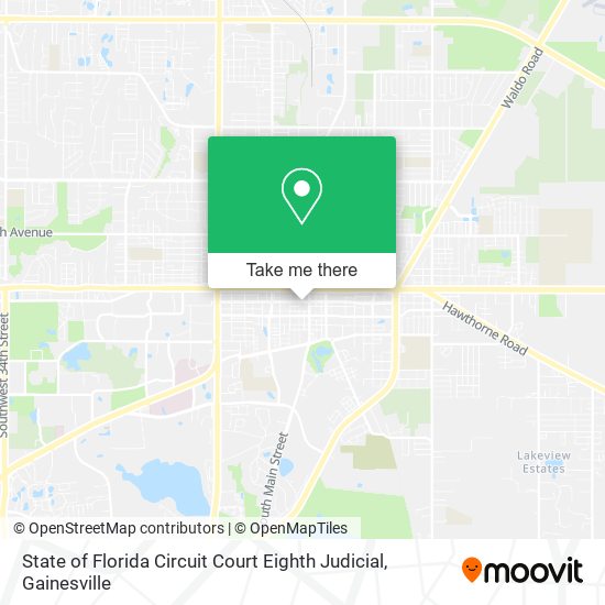 Mapa de State of Florida Circuit Court Eighth Judicial