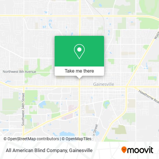 All American Blind Company map