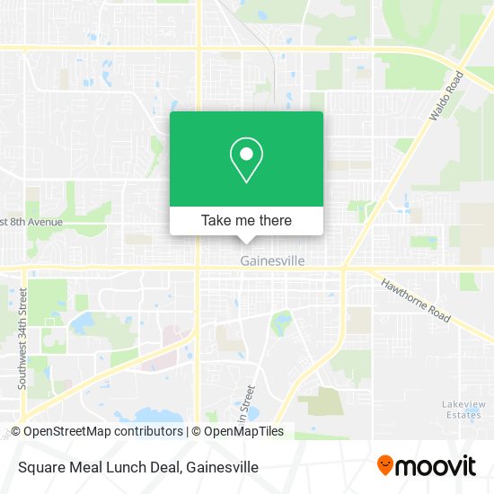Mapa de Square Meal Lunch Deal