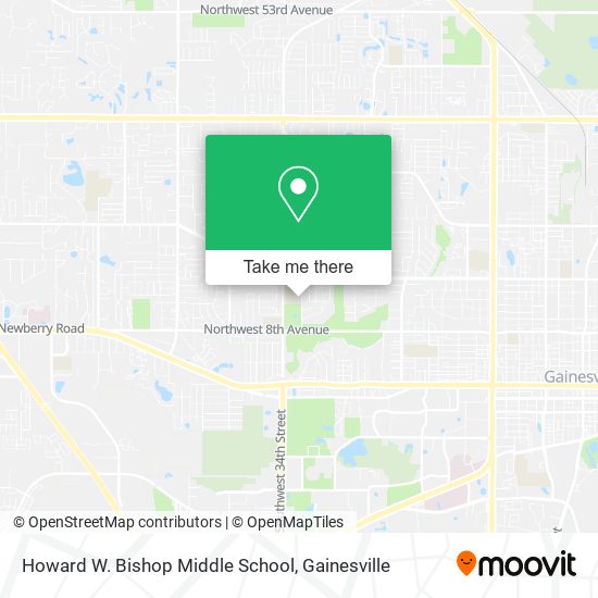 Howard W. Bishop Middle School map