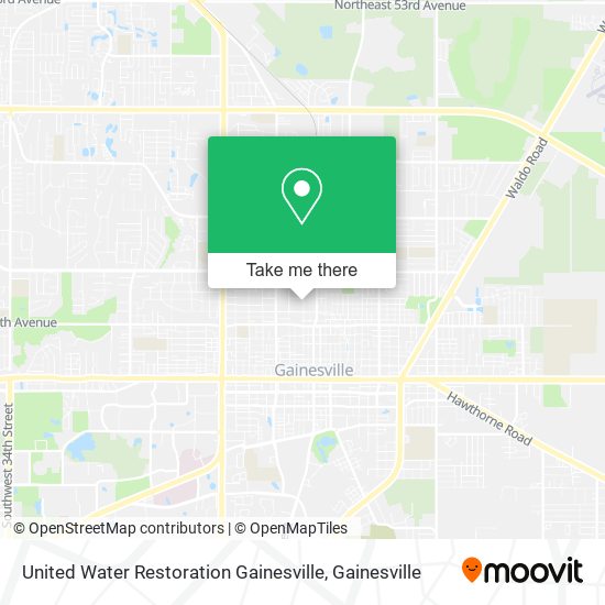 United Water Restoration Gainesville map