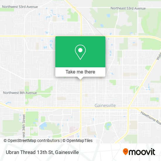 Ubran Thread 13th St map