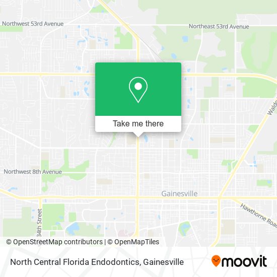 Mapa de North Central Florida Endodontics