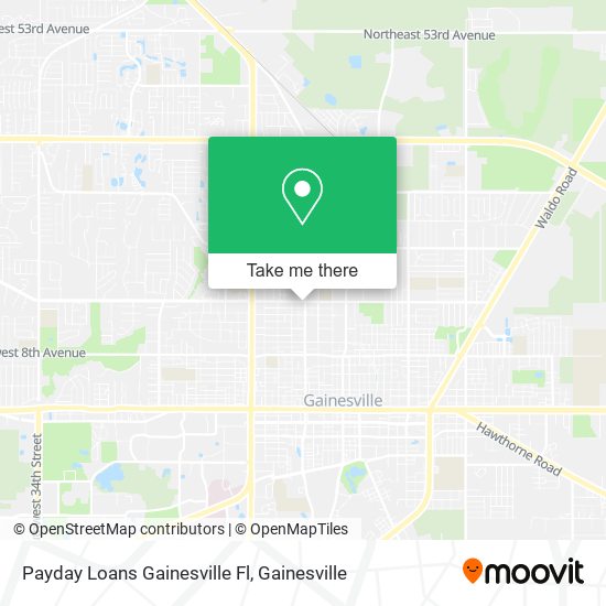 Mapa de Payday Loans Gainesville Fl