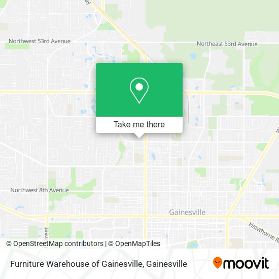 Mapa de Furniture Warehouse of Gainesville