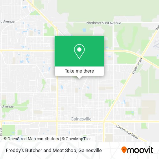 Freddy's Butcher and Meat Shop map