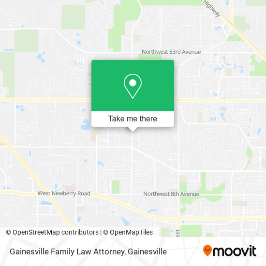 Mapa de Gainesville Family Law Attorney