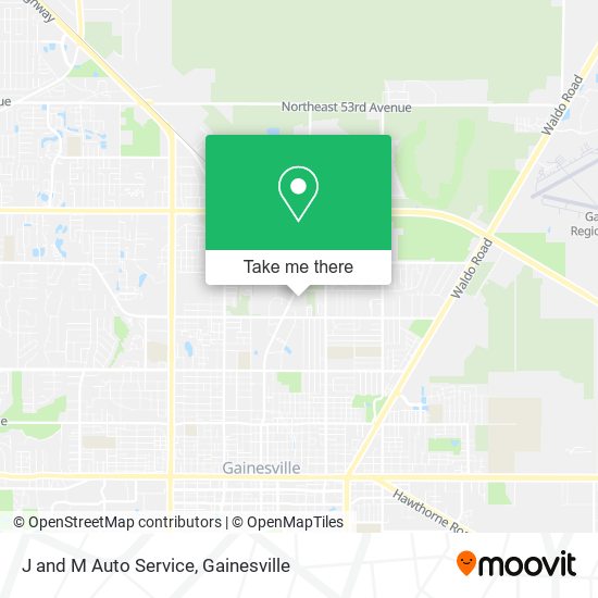 J and M Auto Service map