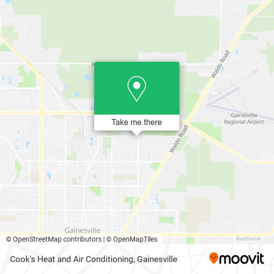 Mapa de Cook's Heat and Air Conditioning