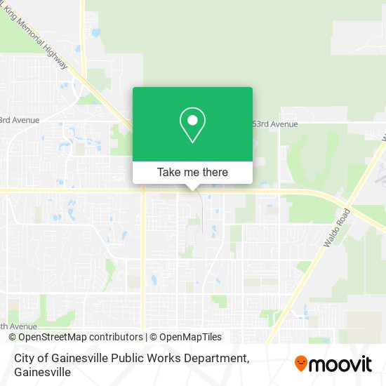 City of Gainesville Public Works Department map