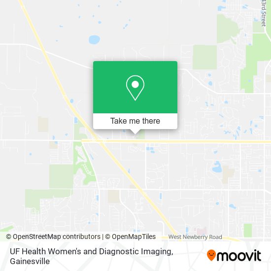 Mapa de UF Health Women's and Diagnostic Imaging