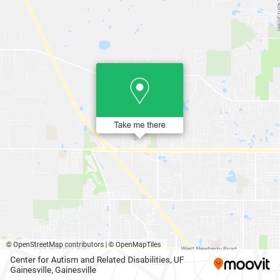 Mapa de Center for Autism and Related Disabilities, UF Gainesville