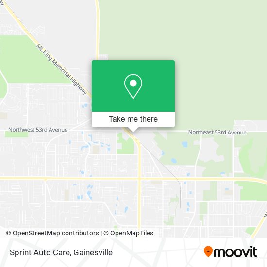Sprint Auto Care map