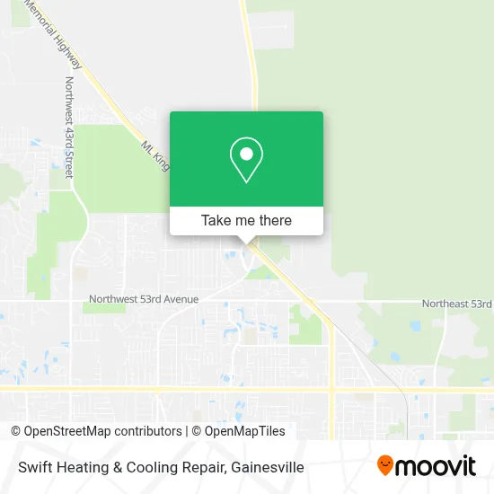 Swift Heating & Cooling Repair map