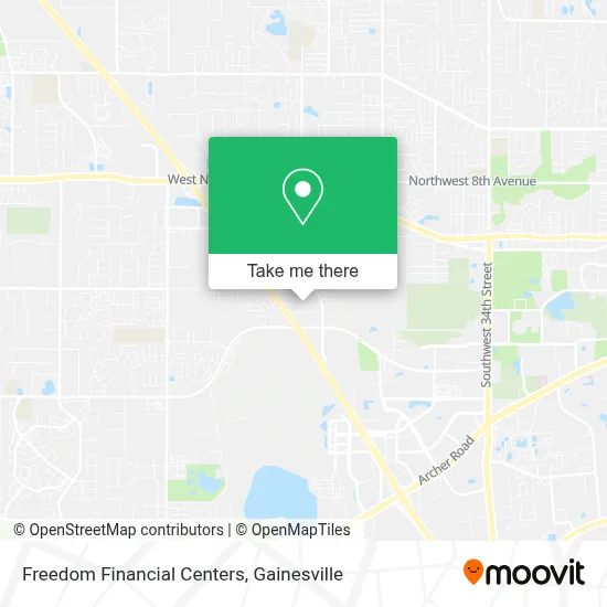 Freedom Financial Centers map