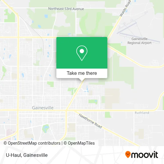 U-Haul map