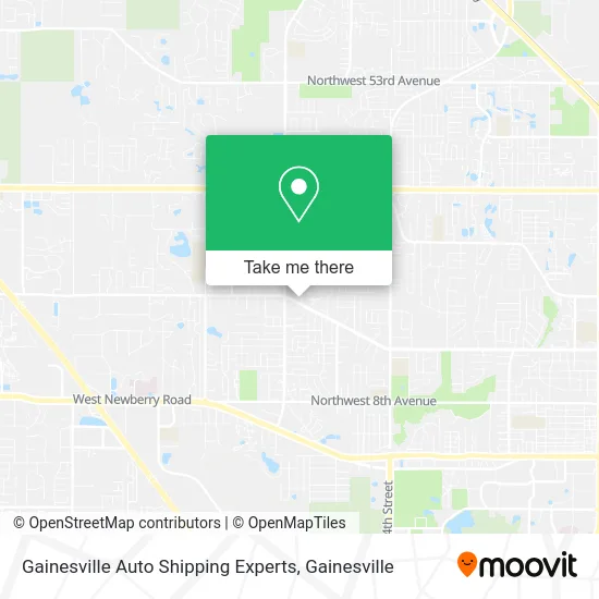 Gainesville Auto Shipping Experts map