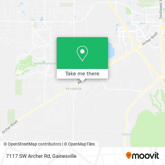 Mapa de 7117 SW Archer Rd