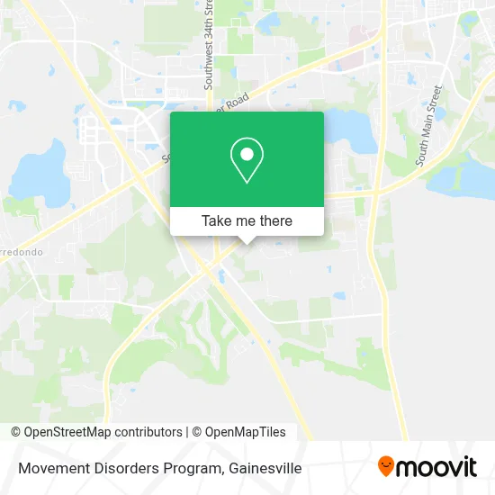 Movement Disorders Program map