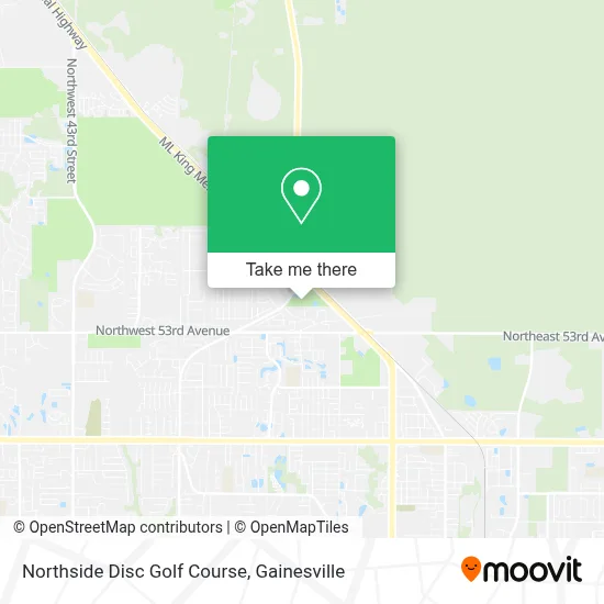 Northside Disc Golf Course map