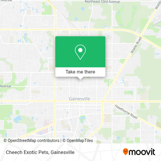 Cheech Exotic Pets map