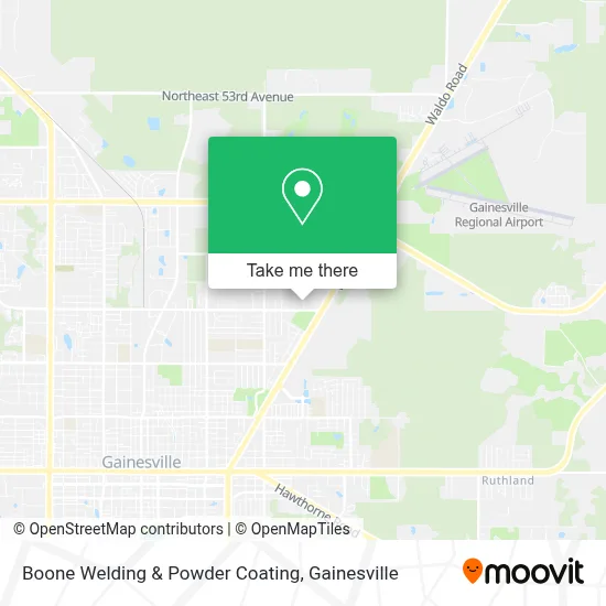 Boone Welding & Powder Coating map