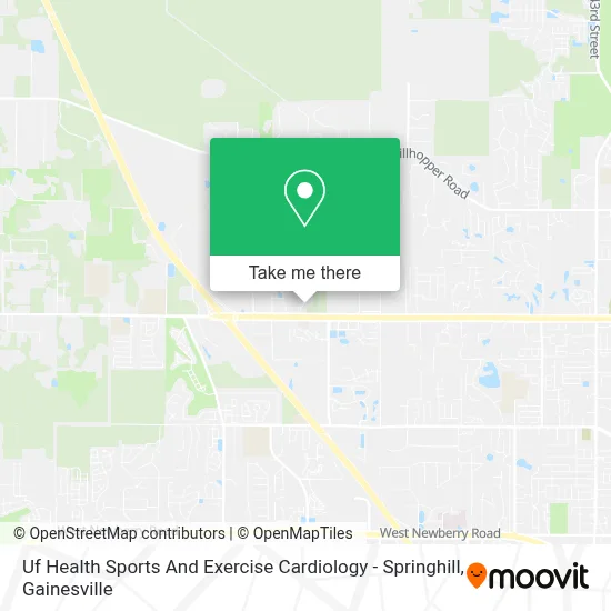 Uf Health Sports And Exercise Cardiology - Springhill map