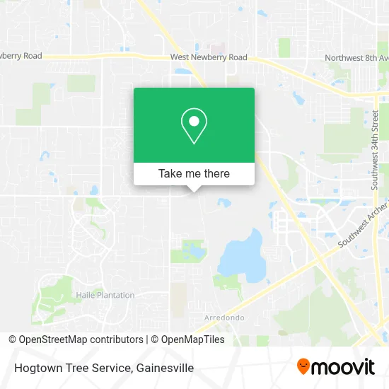 Hogtown Tree Service map