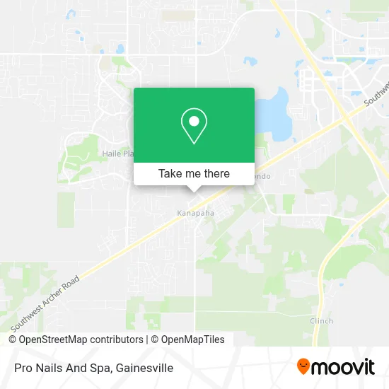 Pro Nails And Spa map