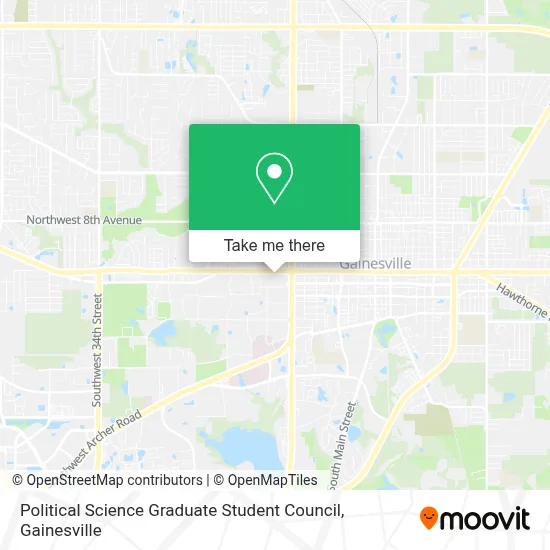 Political Science Graduate Student Council map